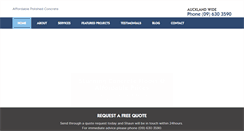 Desktop Screenshot of affordablepolishedconcrete.co.nz